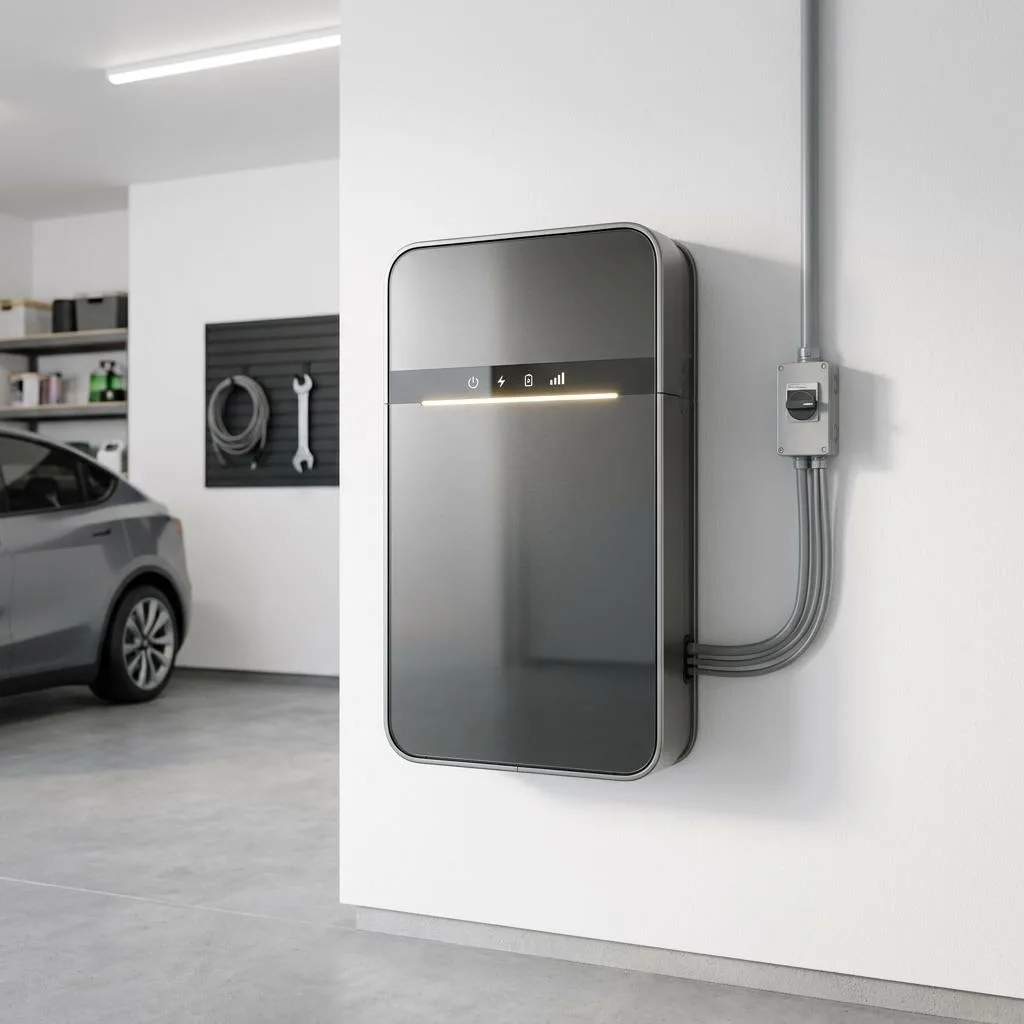 Modern residential solar battery unit